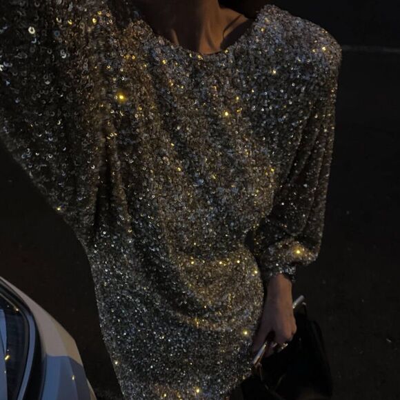 Zara sequin mini dress ZW collection - Picture 9 of 13
